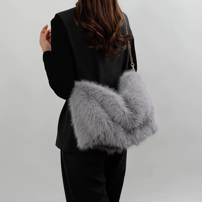 Cotton Solid Color Large Capacity Shoulder Bags Winter New Fashion 2025 Hot Sale Bags for Women Commuting Thread Crossbody Bag