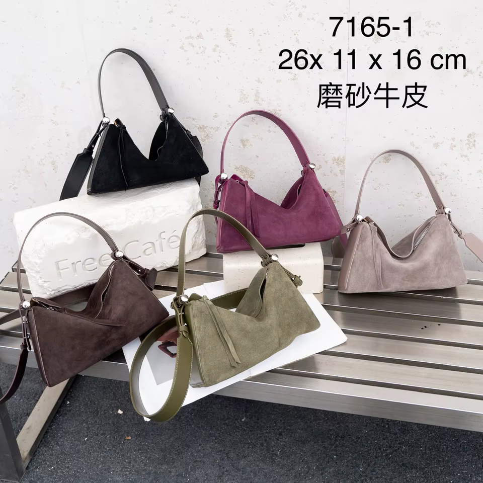 New Niche Luxury Designer Shoulder Crossbody Armpit Bag Head Layer Cowhide Leather Ladies Wide Shoulder Strap Large Capacity Bag